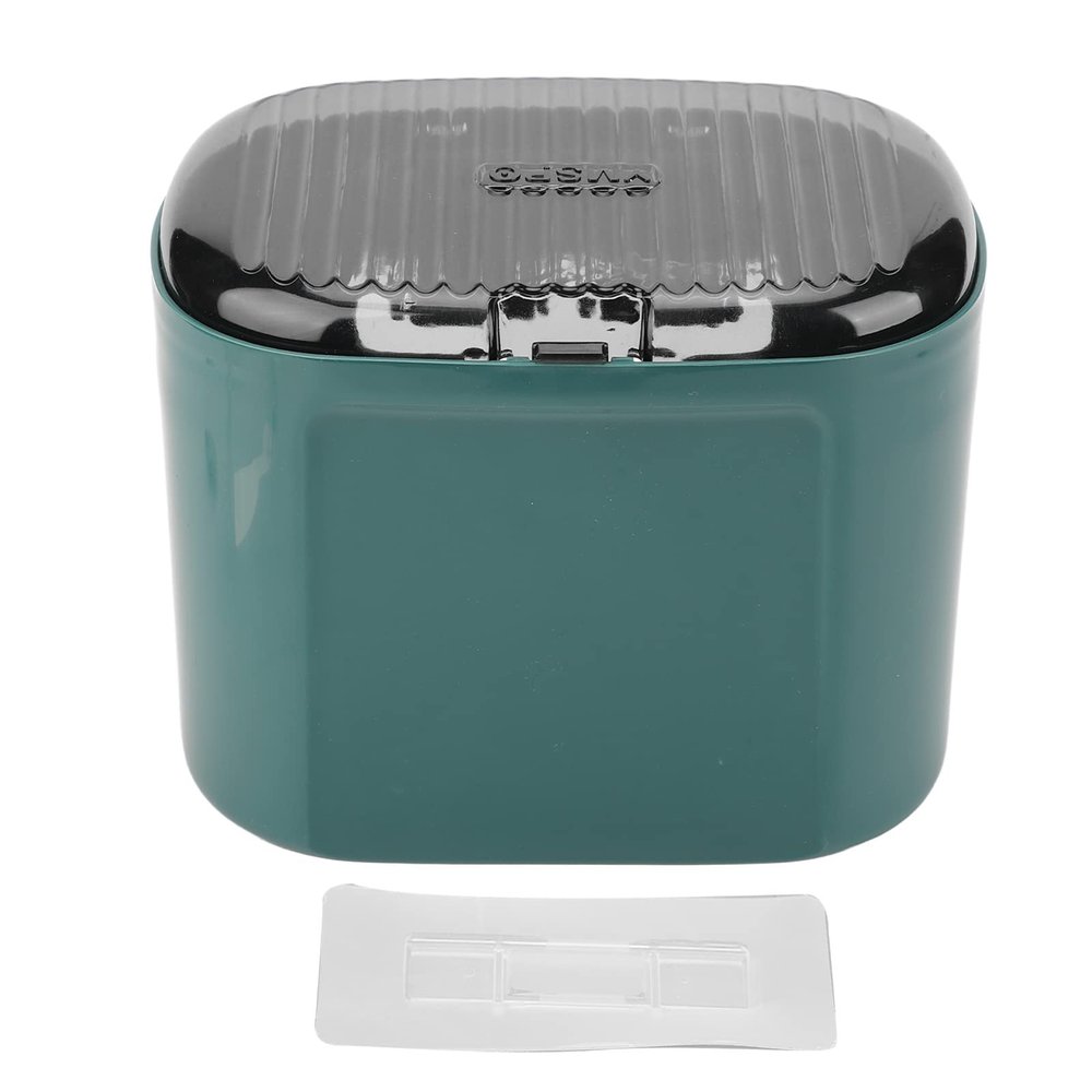 QANYEGN Wall Moted Tissue Box, Plastic Clear Tissue Box, Kitchen Napkin Holder, Great for Kitchen, Bathroom, Office (Green)