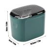 QANYEGN Wall Moted Tissue Box, Plastic Clear Tissue Box, Kitchen Napkin Holder, Great for Kitchen, Bathroom, Office (Green) view 2