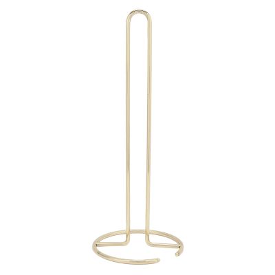 QANYEGN Wrought Iron Paper Towel Holder, Simple 1 Piece, Easy to Install, Suitable for Office, Kitchen, Bathroom Or Desktop Use(ld)