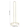 QANYEGN Wrought Iron Paper Towel Holder, Simple 1 Piece, Easy to Install, Suitable for Office, Kitchen, Bathroom Or Desktop Use(ld) view 2