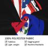 American Haiti Flag Heart Haiti American Tapestry Wall Hanging Tapestries Wall Decorations For Home Dorm Bedroom Living Room Decor (29x37 Inch) view 4