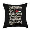 99 Gifts Jordanian Fan T-Shirts & Jersey Jordanian Girls Funny Jordan Women Throw Pillow, 18x18, Multicolor view 1