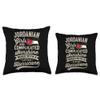 99 Gifts Jordanian Fan T-Shirts & Jersey Jordanian Girls Funny Jordan Women Throw Pillow, 18x18, Multicolor view 3