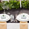 Gift Boutique 100 Pack Palm Leaf Place Cards Floral Green Leaves Seating Name Card Wedding Party Table Setting Tropical Folded Greenery Tent Cards view 4