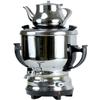 Electric Stainless Steel Persian Russian Turkish Arabic 4.5 Liter Samovar With Kettle 32oz Tea Maker Water Teapot 110V 1300W Auto Shut Off, Keep Warm view 1