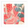 Amanti Art Framed Wall Art Print 21x21 Tropical Assemblage IV by Victoria Borges, Abstract Wall Art, Modern Contemporary Decor, Medium Poster Painting Artwork for Living Room, Bedroom, Bathroom, view 1