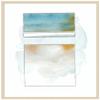 Amanti Art Framed Wall Art Print 41x33 Pacific Horizon V by Rob Delamater, Abstract Wall Art, Modern Contemporary Decor, X-Large Poster Painting Artwork for Living Room, Bedroom, Bathroom, Kitchen, view 1