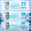XMHSSFF Portable Air Conditioner Fan, Personal Mini Evaporative Air Cooler Desk Cooling Fan Small AC Humidifier LED Display USB with 1000ML Large Capacity,for Bedroom Home Camping Office view 3