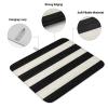 Black and White Dish Drying Mat for Kitchen Counter, Microfiber Rack Pads, Rustic White Black Wood Absorbent Dish Bottle Drying Mat, 16''x18'', 1 Pack view 2