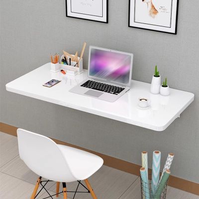 Antourlamm Wall Mounted Tables Fold-Down Drop-Leaf Table Computer Desk Laptop Table Workbench for Small Spaces Foldable Bar 60cm 70cm 80cm 90cm 100cm 120cm (Size : LxW - 110x50cm/43.3x19.7in)