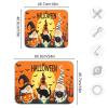 Kcldeci Halloween Pumpkin Gnome Dish Drying Mat, Autumn Fall Absorbent Microfiber Dishes Drainer Mats for Kitchen Counter Large Size,Dish Drying Pad 16x18 view 3