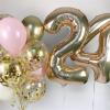 Light Gold Number 18 Birthday Balloons, 40 Inch Large Champagne Gold Foil Number 1 & 8 Balloons for 18 Year Old Boys Girls, Gold 18th Birthday Balloons for Women Men Anniversary Party Decorations view 3