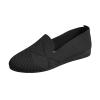 CsgrFagr Ladies Fashion Solid Color Breathable Mesh Round Toe Flat Sole Casual Shoes Man's Shoes Casual (Black, 7.5) view 1
