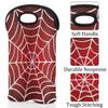 2-Bottle Wine Gift Tote Carrier Pattern White Red Neoprene Wine Tote Bags Holder Cooler Wine Gift for Women Men view 3