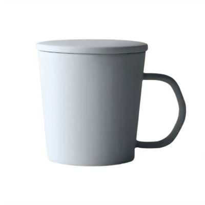 HASMI Coffee Cup Beautiful Colored Ceramic Mug Office Drinking Cup With Cover 360ML Tea Cup Coffee Cup Tea Cup (Color : E)