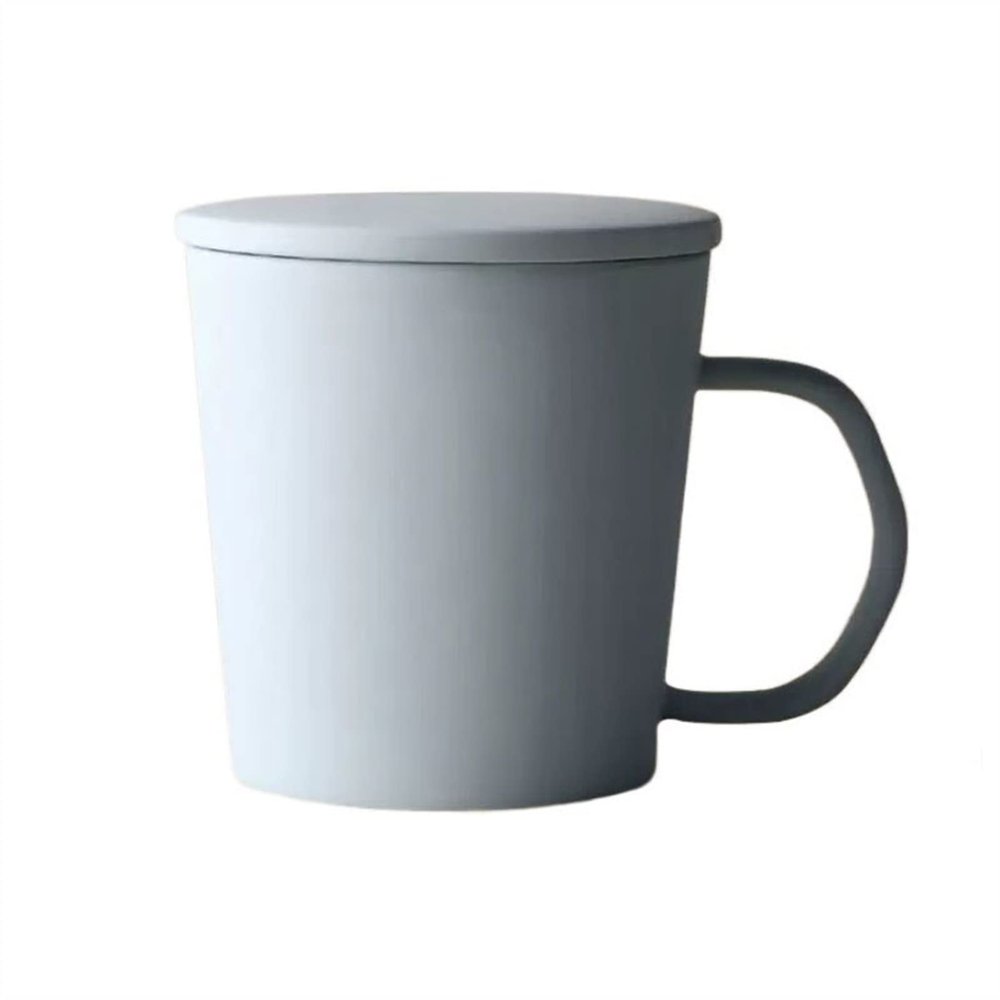 HASMI Coffee Cup Beautiful Colored Ceramic Mug Office Drinking Cup With Cover 360ML Tea Cup Coffee Cup Tea Cup (Color : E)