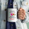 Personalized School Psych Ceramic Cup - Custom World's Greatest School Psychologist Tea Mug - Customized Floral Psychologist Coffee Cup - Gifts Ideas Psychology Student - White Tea Cup 11oz 15oz view 3
