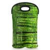 2-Bottle Wine Gift Tote Carrier Forest Tree Green Neoprene Wine Tote Bags Holder Cooler Wine Gift for Women Men view 1