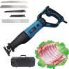 1300W Electric Bone Saw Machine, Butcher Cutting Machine with Bandsaw,Electric Hand Saw Meat Cutter for Restaurant Cutting Fish Pig's Hoof Beef view 1
