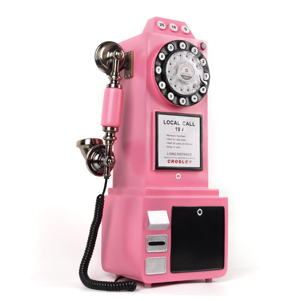 Kvynzz 2023 New Audio Guestbook Phone Booth Wedding Recorder a Great Addition to Any Special Occasion - Wedding Guestbook Phone Booth (Pink)