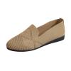 CsgrFagr Ladies Fashion Solid Color Breathable Mesh Round Toe Flat Sole Casual Shoes Man's Shoes Casual (Brown, 8) view 1
