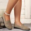 CsgrFagr Ladies Fashion Solid Color Breathable Mesh Round Toe Flat Sole Casual Shoes Man's Shoes Casual (Brown, 8) view 2
