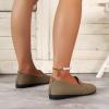 CsgrFagr Ladies Fashion Solid Color Breathable Mesh Round Toe Flat Sole Casual Shoes Man's Shoes Casual (Brown, 8) view 3