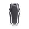 Unifizz Replacement Smart Key Fob Case Keyless Entry Remote Keys Shell Cover 5 Buttons Black with Blade No Chip for Ford F150 F250 view 3