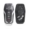 Unifizz Replacement Smart Key Fob Case Keyless Entry Remote Keys Shell Cover 5 Buttons Black with Blade No Chip for Ford F150 F250 view 4