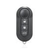 Unifizz Replacement Key Fob Case Keyless Entry Remote Keys Shell Black 3 Buttons for Fiat 500/500X/500L 2007-2020 view 1
