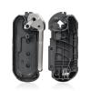 Unifizz Replacement Key Fob Case Keyless Entry Remote Keys Shell Black 3 Buttons for Fiat 500/500X/500L 2007-2020 view 4