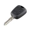 Unifizz Remote Uncut Insert Key Fob Shell Case Replacement Black 2 Buttons for Peugeot 106 206 306 307 405 view 2