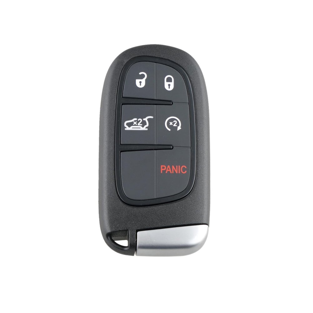 Unifizz Smart Car Keys Replacement Key Fob Shell Case 5 Buttons Black for Jeep Grand Cherokee