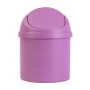 Desktop Trash Can, PP Countertop Trash Can with Intimate Lid, Mini Tabletop Garbage Can, Compact Waterbasket for Home Kitchen Desk Bedroom Vanity Living Room Coffee Table(Purple) view 1