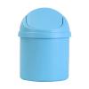 Desktop Trash Can, PP Countertop Trash Can with Intimate Lid, Mini Tabletop Garbage Can, Compact Waterbasket for Home Kitchen Desk Bedroom Vanity Living Room Coffee Table(Purple) view 2