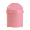 Desktop Trash Can, PP Countertop Trash Can with Intimate Lid, Mini Tabletop Garbage Can, Compact Waterbasket for Home Kitchen Desk Bedroom Vanity Living Room Coffee Table(Purple) view 3