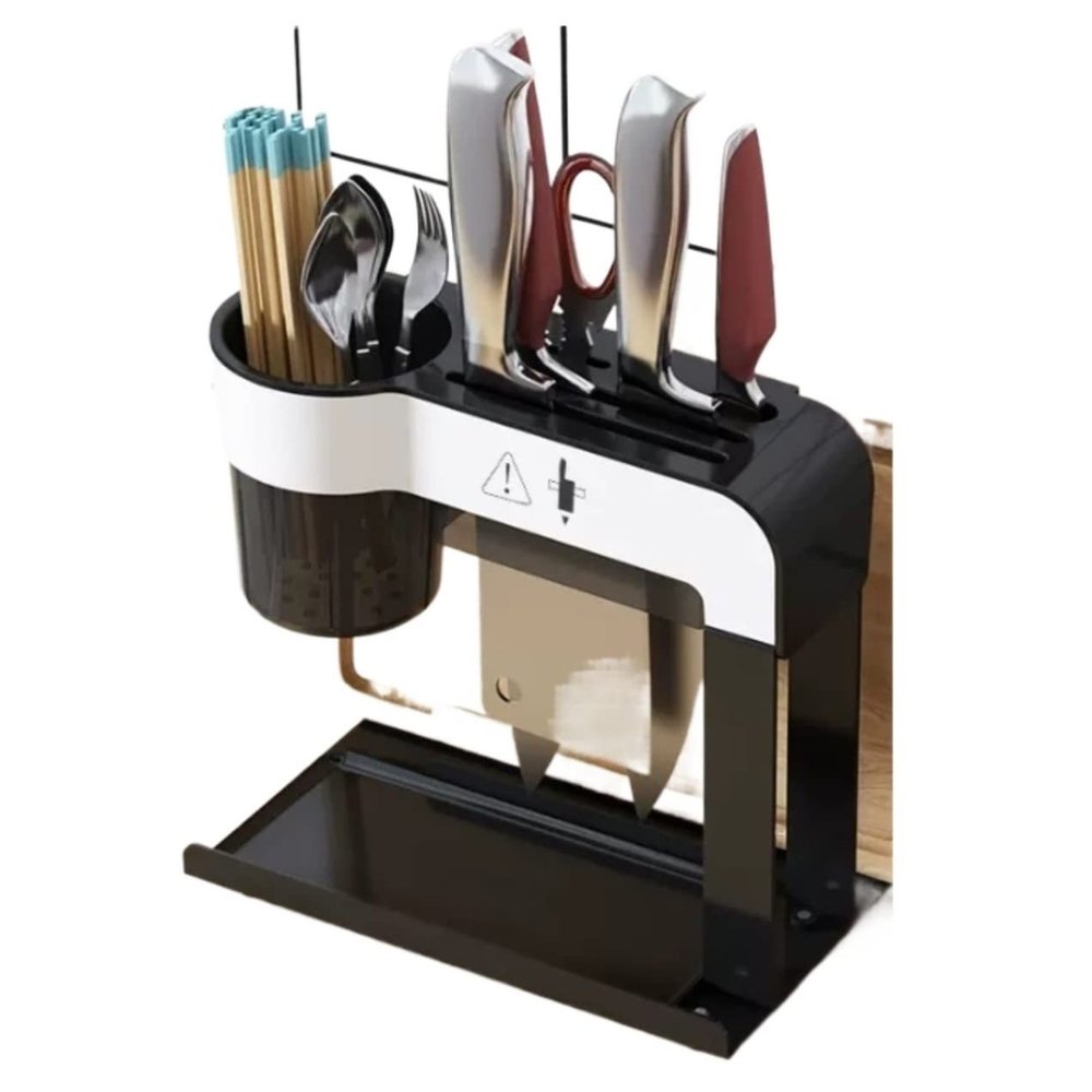 Knife Block Kitchen Knife Holder Block Stainless Steel Universal Knife Stand Utensil Accessories for Kitchen