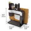 Knife Block Kitchen Knife Holder Block Stainless Steel Universal Knife Stand Utensil Accessories for Kitchen view 2