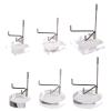 jomgeroz Acrylic Display Stand with Adjustable Metal Arms for Crystal Rock Mineral Agate Gemstones Collectible Display Rack Shelf view 2