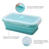 Alimat PluS 16.9oz Small Silicone Food Storage Containers with Lids, 3 Pack Set 500ml Collapsible Meal Prep Lunch Containers, Microwave, Freezer and Dishwasher Safe view 3