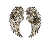 LED Metal Wall Decor - Lighted Angel Wings Sculpture for Indoor Outdoor Use - Glowing Wall Hanging for Living Room or Bedroom view 1
