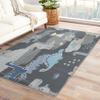 ZDABAOEC Kids Dino Rug, 6x9 Rug, Cute Dinosaur Area Rugs for Boys Bedroom & Room Decor, Nursery Playroom Classroom Patterned Large Rug, Washable Non Slip Indoor Floor Carpet view 1