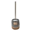 Household Cleaning Toilet Brush Ceramic Toilet Bowl Brush with Stainless Steel Handle Toilet Cleaner Brush and Stand view 1