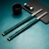 SALFEE 10pairs Stainless Steel Chopsticks Set Metal Non-Slip Chopstick Reusable view 2