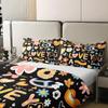 100% Cotton Groovy Flower Comforter Cover Twin for Kids,Cartoon Rainbow Stars Daisy Peace Sign Bedding Set Cute Room Decor for Teen Girls,Hippie Aesthetic Funny Duvet Cover Y2K Decor Bedspread Cover view 4