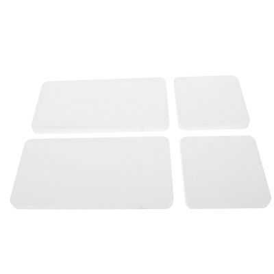Alipis 4pcs Diatomite Absorbent Pads Large Dish Drying Mat Coasters for Drinks Fast-Drying Soap Holder Non-Slip Mat White