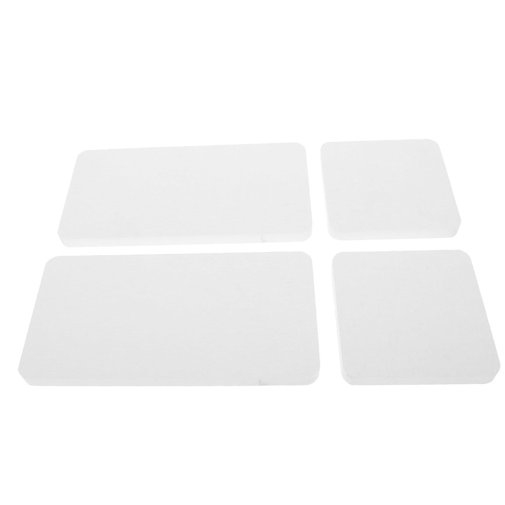 Alipis 4pcs Diatomite Absorbent Pads Large Dish Drying Mat Coasters for Drinks Fast-Drying Soap Holder Non-Slip Mat White