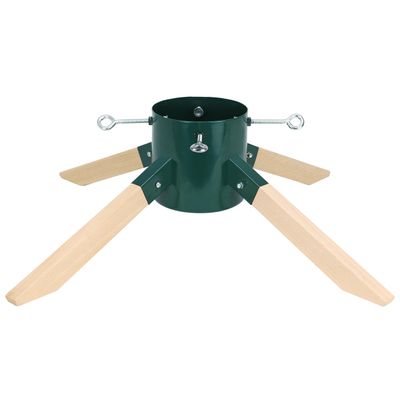 Blissun Christmas Tree Stand for Real Trees, Christmas Tree Holder for Live Tree, Xmas Tree Stand Base, Green