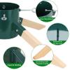 Blissun Christmas Tree Stand for Real Trees, Christmas Tree Holder for Live Tree, Xmas Tree Stand Base, Green view 3