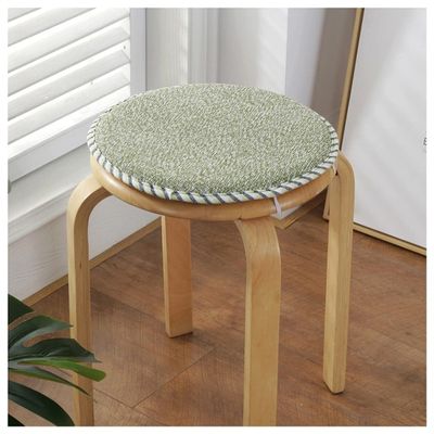 1/2/4 Packs High Stool Round Chair Pads, Non Slip Seat Cushion, Indoor/Outdoor Bar Stool Seat Cushions, Dining Chair Cushion with Elastic Ties Hooks (Color : E, Size : 45cm(1Pack))